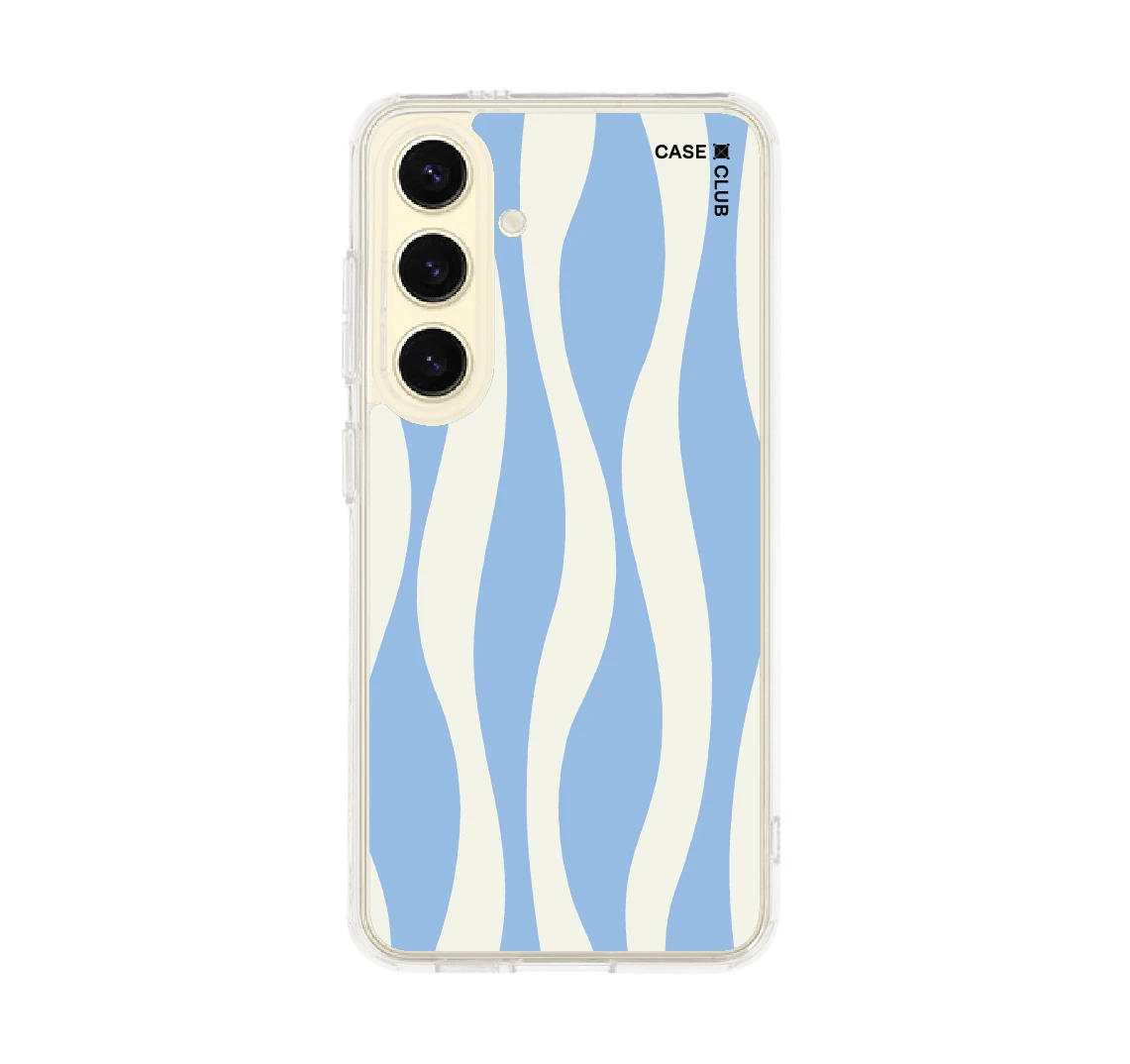 ลายคลื่นน้ำสีขาวน้ำเงิน